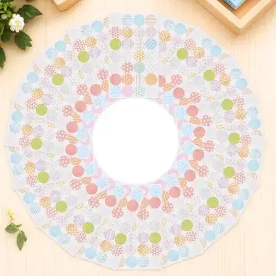 

5pcs Adhesive Hole Reinforcement Stickers Labels For Paper Binder Ring Punch Repair Loose Leaf Stationery Office Home School Use