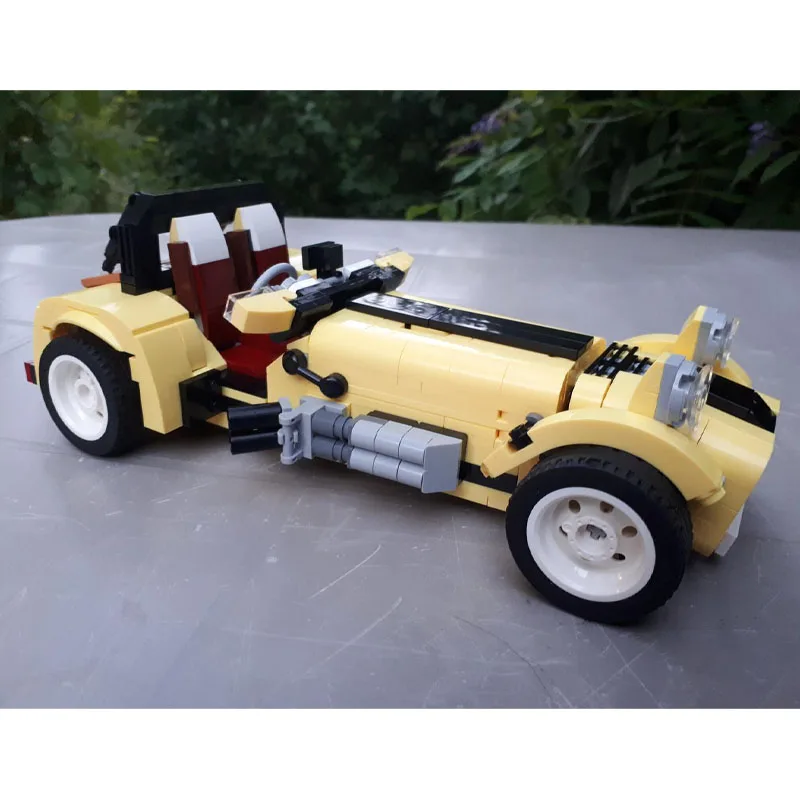 

Новая модель спортивного автомобиля Hot Rod MOC-63080, конструктор из 960 деталей, креативный подарок для мальчиков на день рождения или Рождество