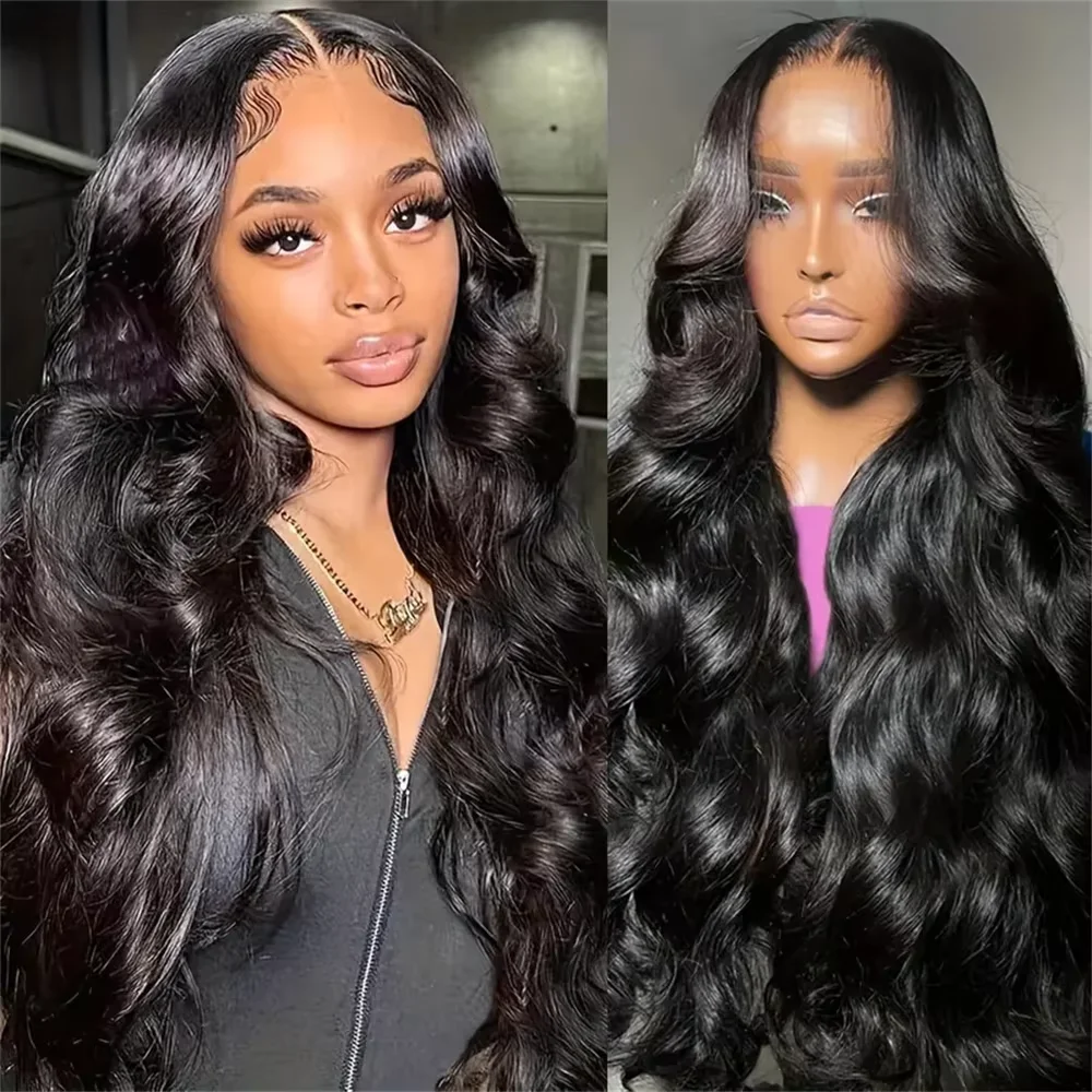 52 inch Body Wave Human Hair Wigs 13x4 13x6 5x5 360 Wig Brazilian Hair Full Machine Made Wig 200% Density Human Hair Wigs