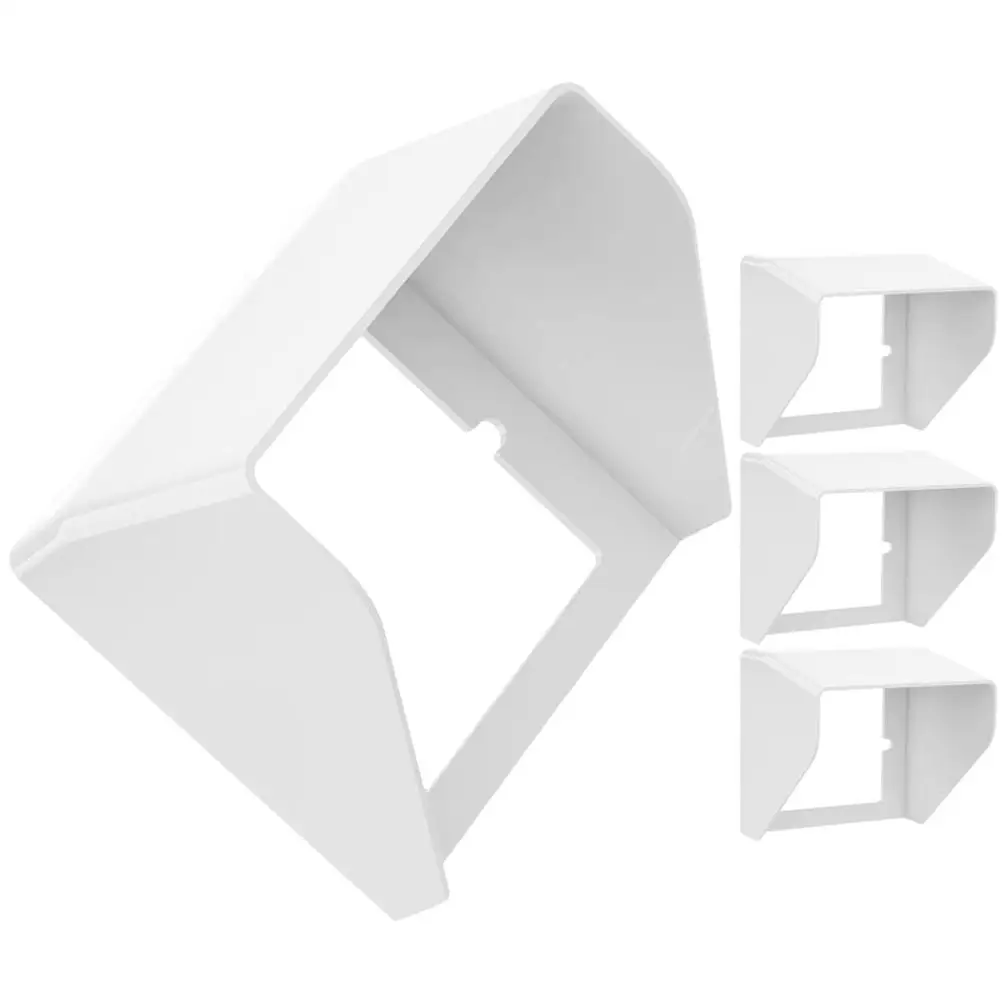 

4pcs Waterproof Box Outdoor Doorbell Covers Weatherproof Enclosure Rain Socket Switch Protector White Slope Edge Anti Rust