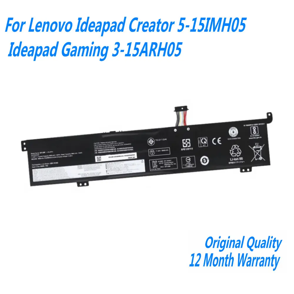 

11.4V 4000mAh L19L3PF3 L19M3PF7 L19D3PF4 SB10W89840 Laptop Battery For Lenovo Ideapad Creator 5-15IMH05 Ideapad Gaming 3-15ARH05