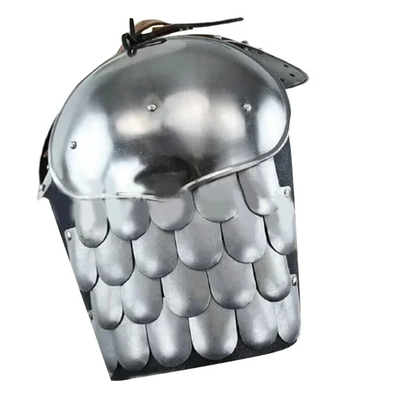 درع زي من جلد البولي يوريثان الصناعي في القرون الوسطى، درع تنكري للهالوين، درع الكتف المزدوج، حزام حماية الكتف Y1QD