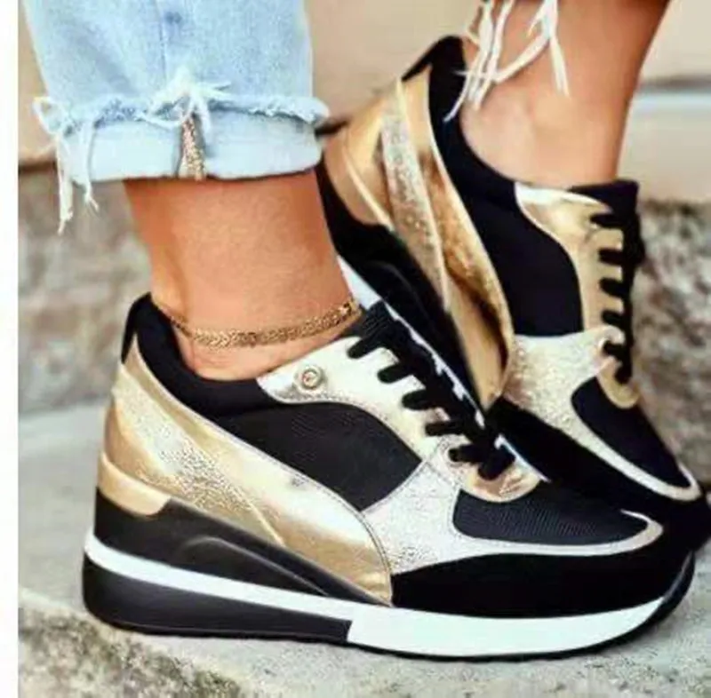 Women Autumn Zapatilla Mujer Sneakers chaussures pour femmes Platform Dad Shoes Outdoor Casual Running Loose Soled Shoes 891