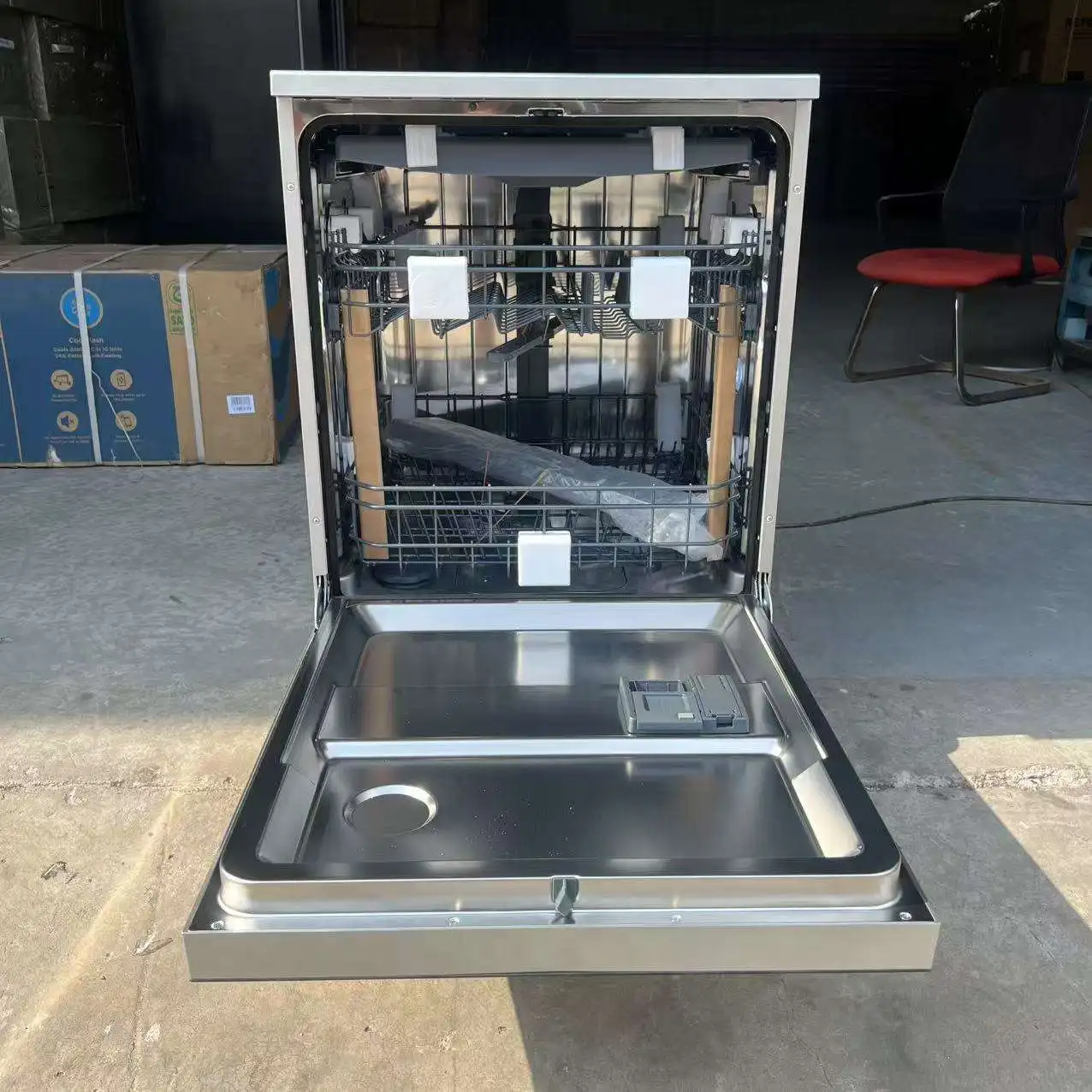 Integrated Sink Dishwasher Commercial Stainless Steel Built-In Dishwasher Electric Automatic For Restaurant Kitchen US Plug Type