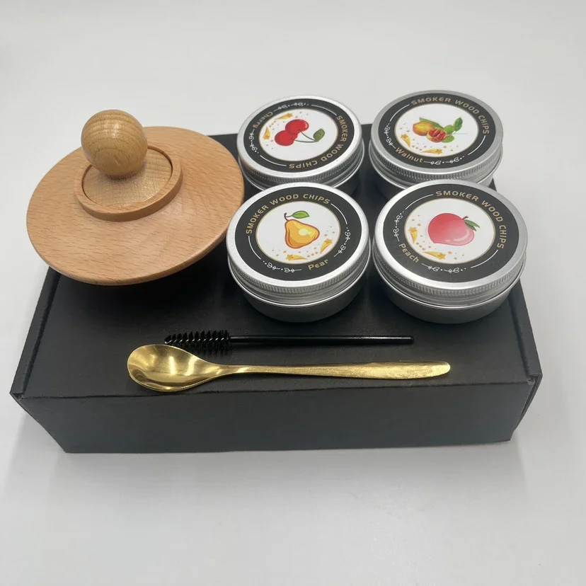 4/6 smaken Whiskey Smoker Kit Premium Cocktail Infuser Set met houtchips voor bourbon dranken Mannen Verjaardag Vakantiegeschenken