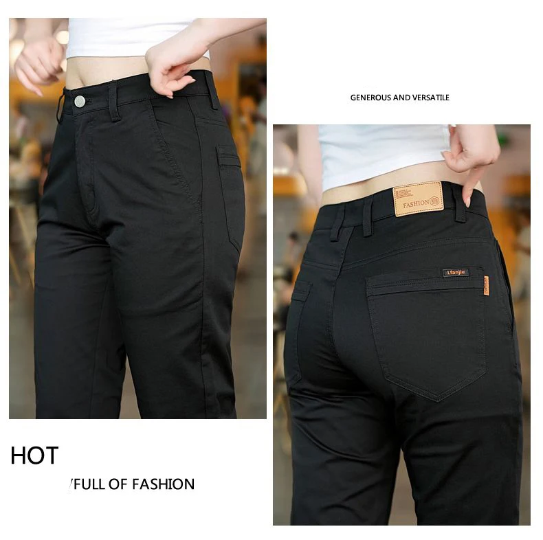 2026 Frühling Herbst Baumwoll-Herrenhose Trendige Vielseitige Elastische Leichte Business-Hose Formelle Schlanke Gerade Hose – Detail 16