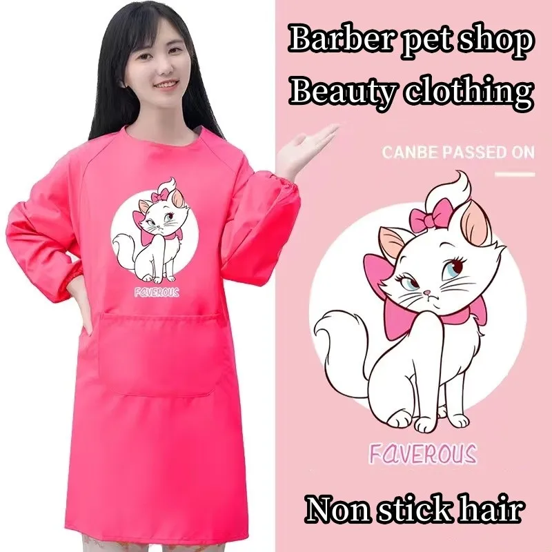 Pet Beautician Work Clothe Cat Dog Grooming Waterproof And Anti Fur Work Clothes Kitchen Oil Resistant Hair Cutting Shop ApronXL