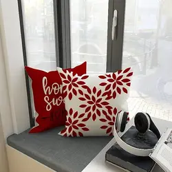 Christmas Pillowcase 45x45cm Modern Sofa Pillow Cases, Decorative Linen Cushion Cover Suitable for Sofa Bed Car