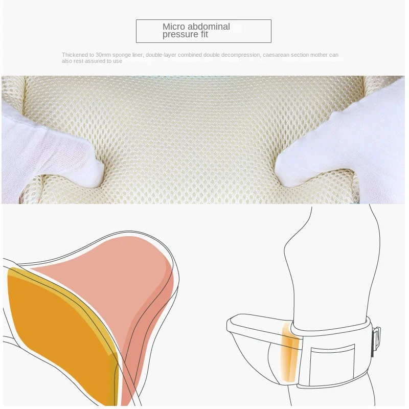 Baby Waist Strap, Front Hugging Baby Four in One Baby Strap, Versatile Storage for All Seasons, Dual Shoulder Baby Strap