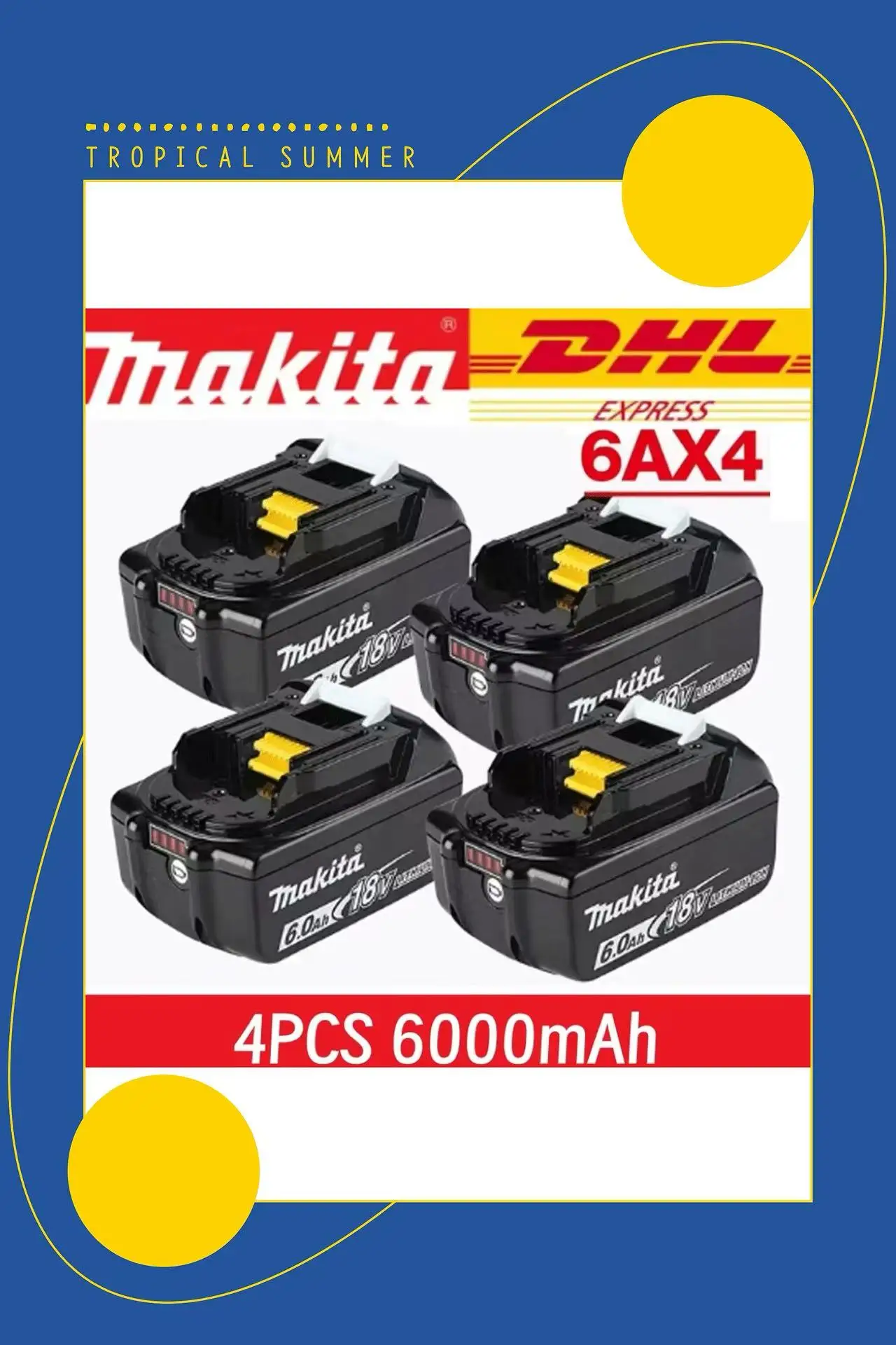 

for Makita 18V Battery LXT BL1860B BL1860 BL1850 DHP482 Rechargeable Original BL1860 18V 6000mAh 6.0 Ah Battery With charger