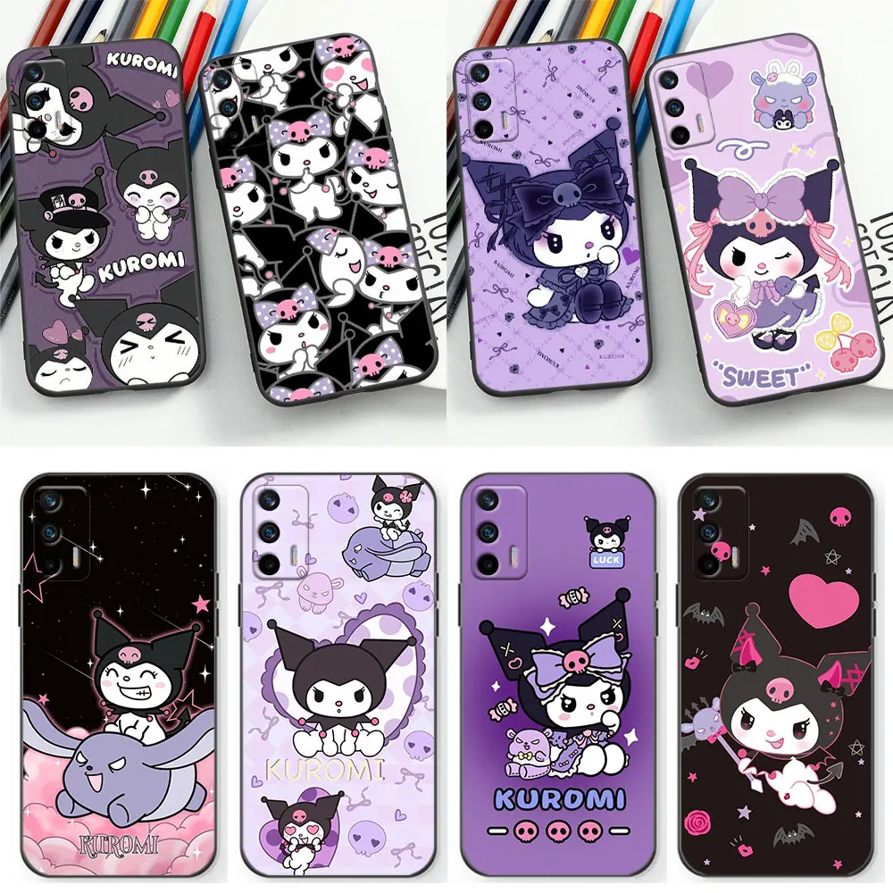 Cartoon Kuromi Cute Case For Realme C55 C53 C35 C33 C31 C30 C21Y C21 C20 C15 C12 C11 Narzo 50 50I 50A GT Neo 2 2T Pro Cover Capa