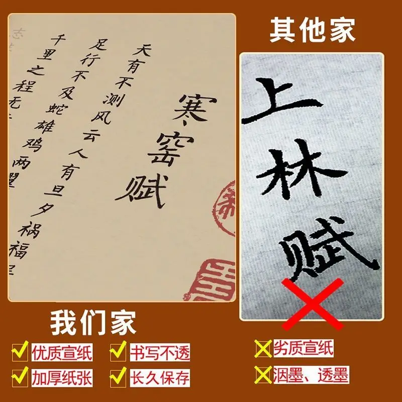 Sima Xiangru Shanglin Fu Full 5 Meter Scroll Small Script Brush Copybook Paste Long Beginner Regular Entry