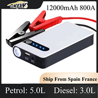 Portable 12V Car Jump Starter Power Bank Portable Car Battery Booster Charger Starting Device Auto Emergency Start-up Lighting