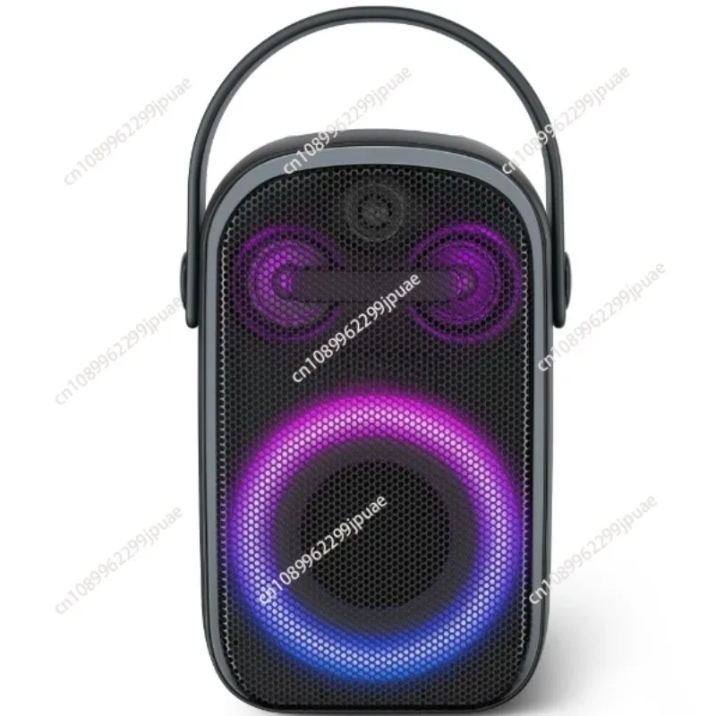 60W 200 Karaoke Party Speaker Supports Wired Mic Guitar Input Syncs Audio across 100+ Speakers Stereo Pairing Support AUX IN/TF