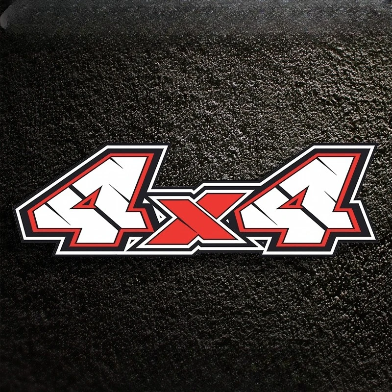 

1pc 4x4 Off-Road Racing Vinyl Sticker, Waterproof Decal for Car Rear Bumper Truck Decor