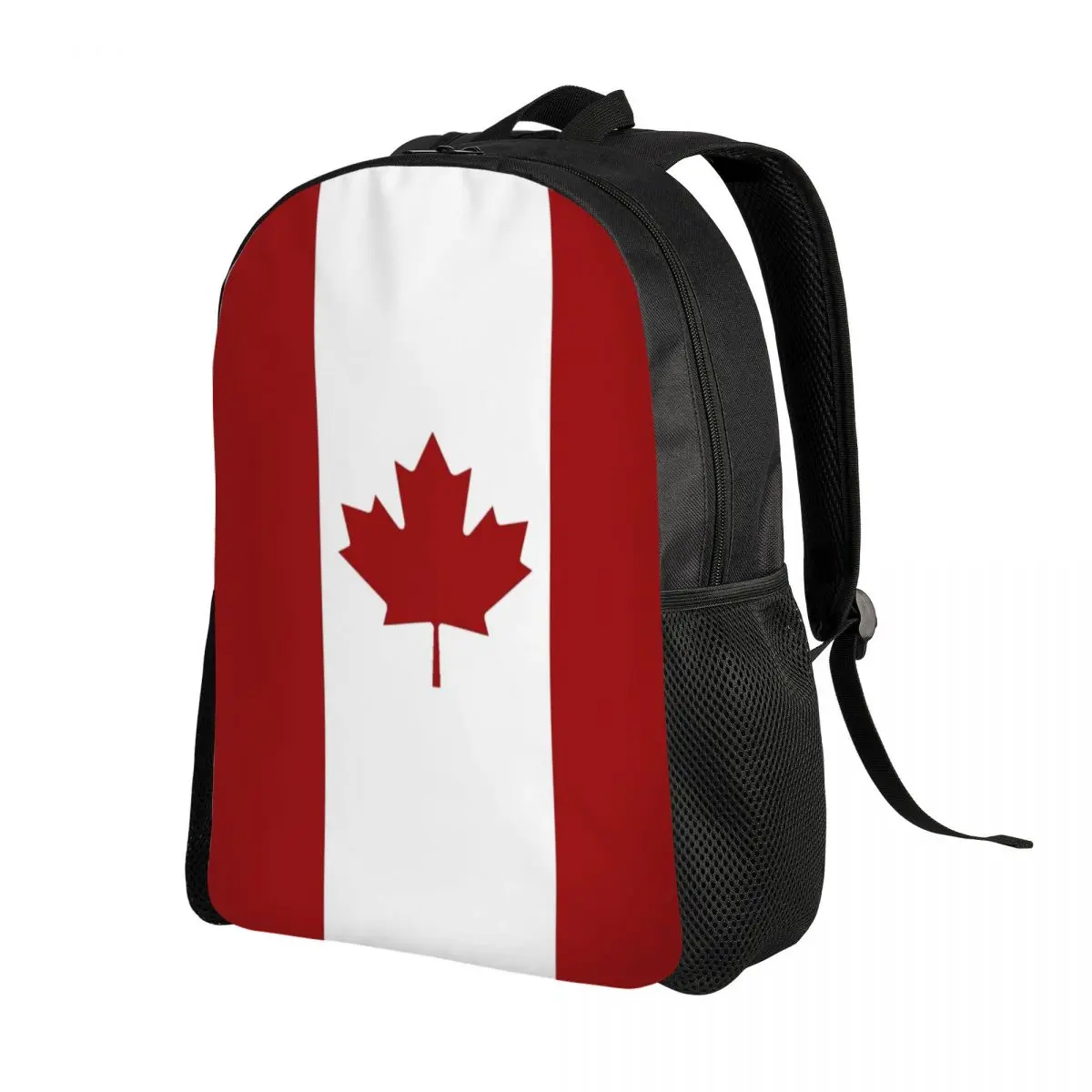 Custom Canadian Flag Backpacks Men Women Casual Bookbag for School College Canada Flag Patriotism Bags