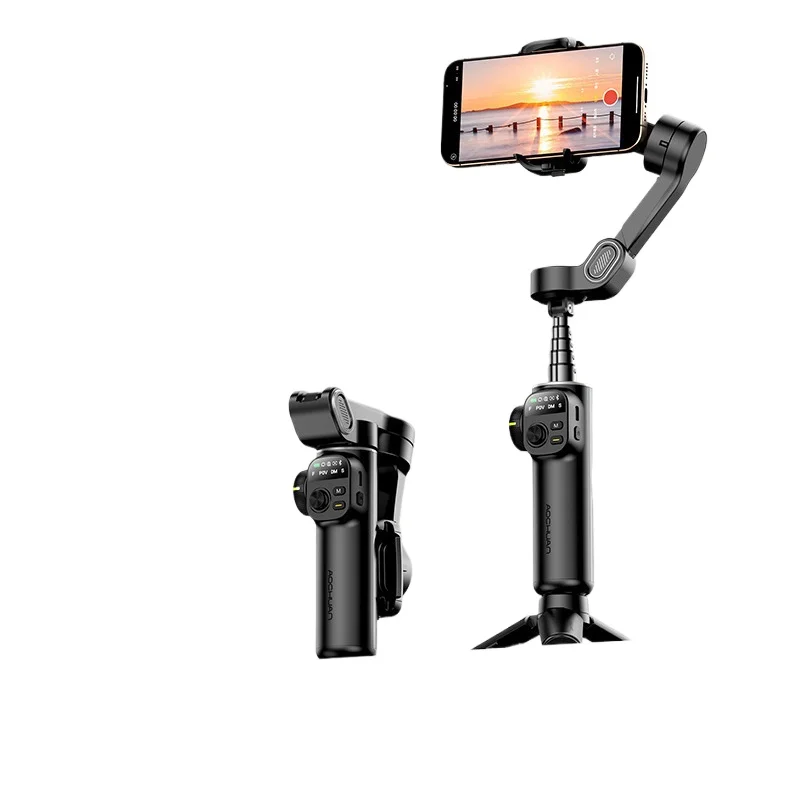 

For IPhone Smartphone for Smart X2 Handheld Gimbal 3 Axis Stabilizer Built-in 20cm Extension Rod LED Display Phone Holder