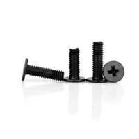 10-100pcs CM M1.4 M2 M2.5 M3 steel with black Cross Phillips Ultra Thin Super Low Flat Wafer Head Screw Bolt for Laptop Computer