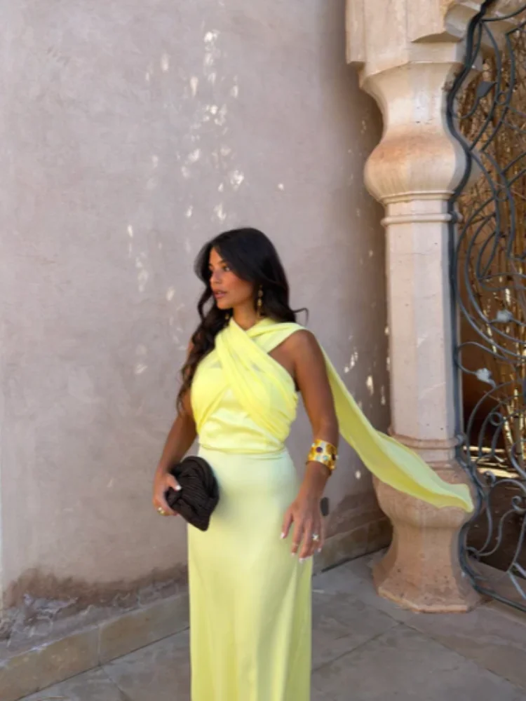 

Women Sexy Strapless Ribbon Maxi Dress Elegant Sleeveless Backless High Waist Slim Dresses 2026 New Summer Lady Party Club Robe