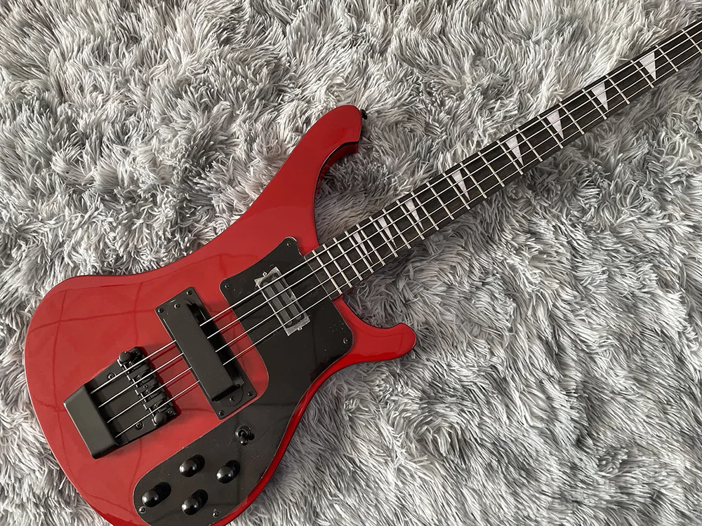 

Electric Bass Guitar with Adjustable Bridge, basswood body,4 String 4003bass, red Color,High Quality, free shipping