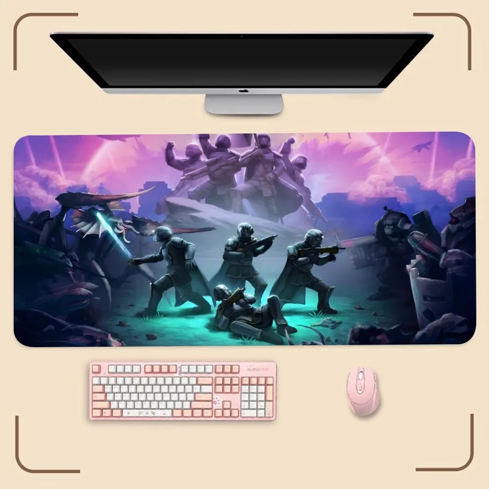 H-hot G-gamers H-Helldivers 2 Mousepad Computer Mouse Pad 400x800x5mm Gaming Accessories Mause Keyboard PadKawaii Mice Mausepad