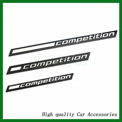 3D ABS Car Trunk Emblem COMPETITION Bar Underlined Emblem for M2 M3 M4 M5 M6 M8 X2M X3M X4M X5M X6M X7M Badges Sticker