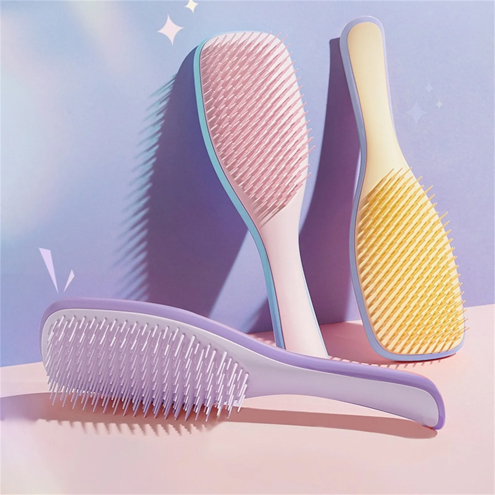 

Hairdressing Comb Massage Anti-Static The Ultimate Detangler Scalp Massage Comb Hair Brush Women Hairbrush Anti-Tie Peineta