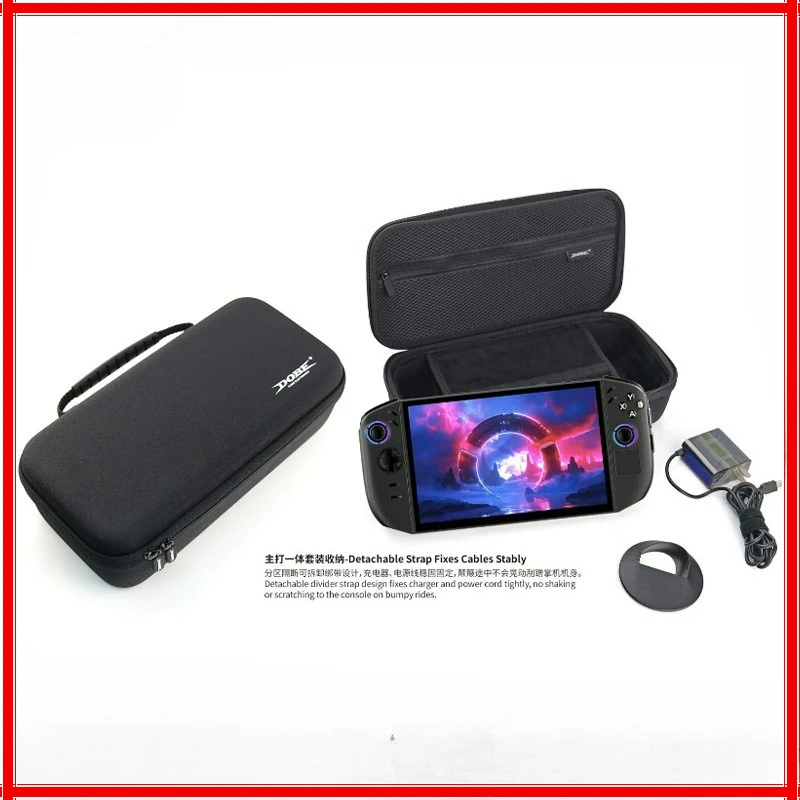 For Lenovo Legion Go 2 Hard EVA Carrying Case Zipper Storage Bag Anti-Drop Shockproof Portable Travel Case with Strap
