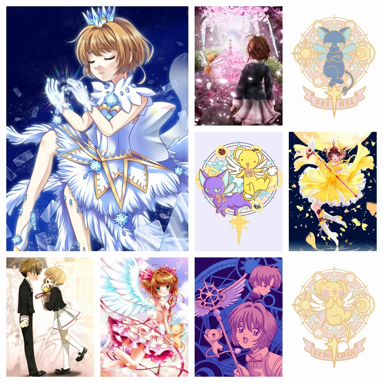DIY Diamant Kunst Malerei Kits Card captor Sakura klassische japanische Anime niedlichen Mädchen Stickerei Mosaik Kreuz stich Wohnkultur Geschenk
