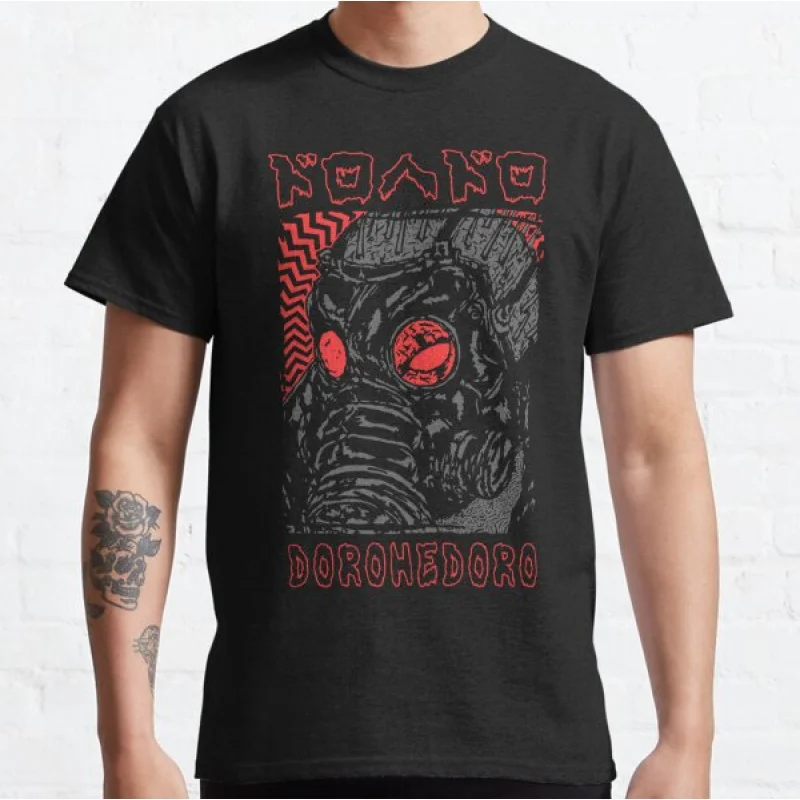 

0405 Manga Dorohedoro caiman Anime T shirt kaiman Manga Men's print Graphic Tee Shirt 100% cotton Y2K clothes All size tops