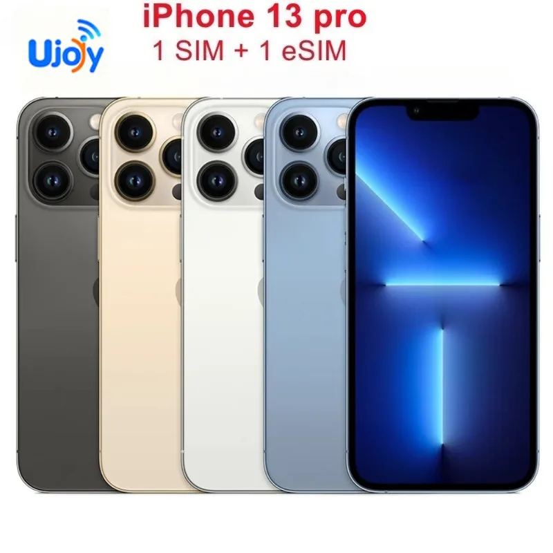 Apple iPhone 13 Pro 128/256GB 6.1" Super Retina OLED, Chip A15 Bionic, iOS, Smartphone 5G con Face ID, NFC, Desbloqueado - Reacondicionado