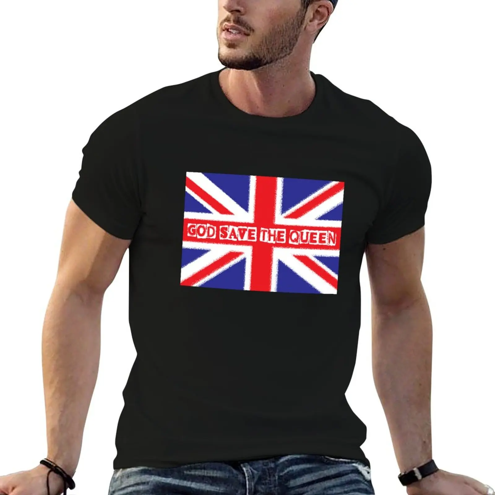 God save the Queen T-Shirt blacks designer shirts men workout shirt