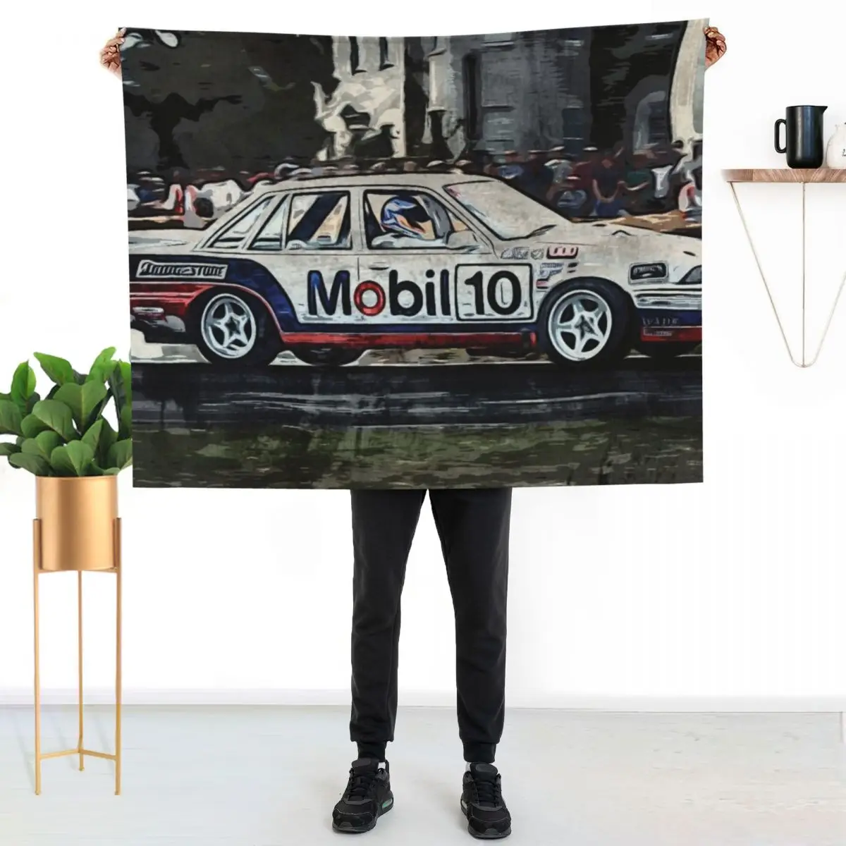 Holden Commedore 1987 Bathurst 1000 Throw Blanket Tourist Sleeping Bag Shaggy Moving Bed covers Blankets