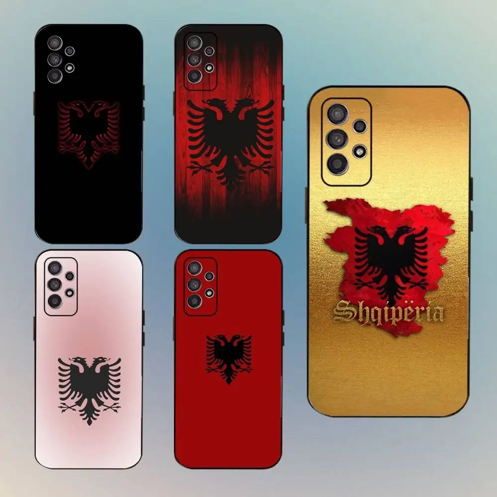 

Albania Albanians Flag Phone Case For Samsung Galaxy A13,A21s,A22,A31,A32,A52,A53,A71,A80,Soft Black Shell