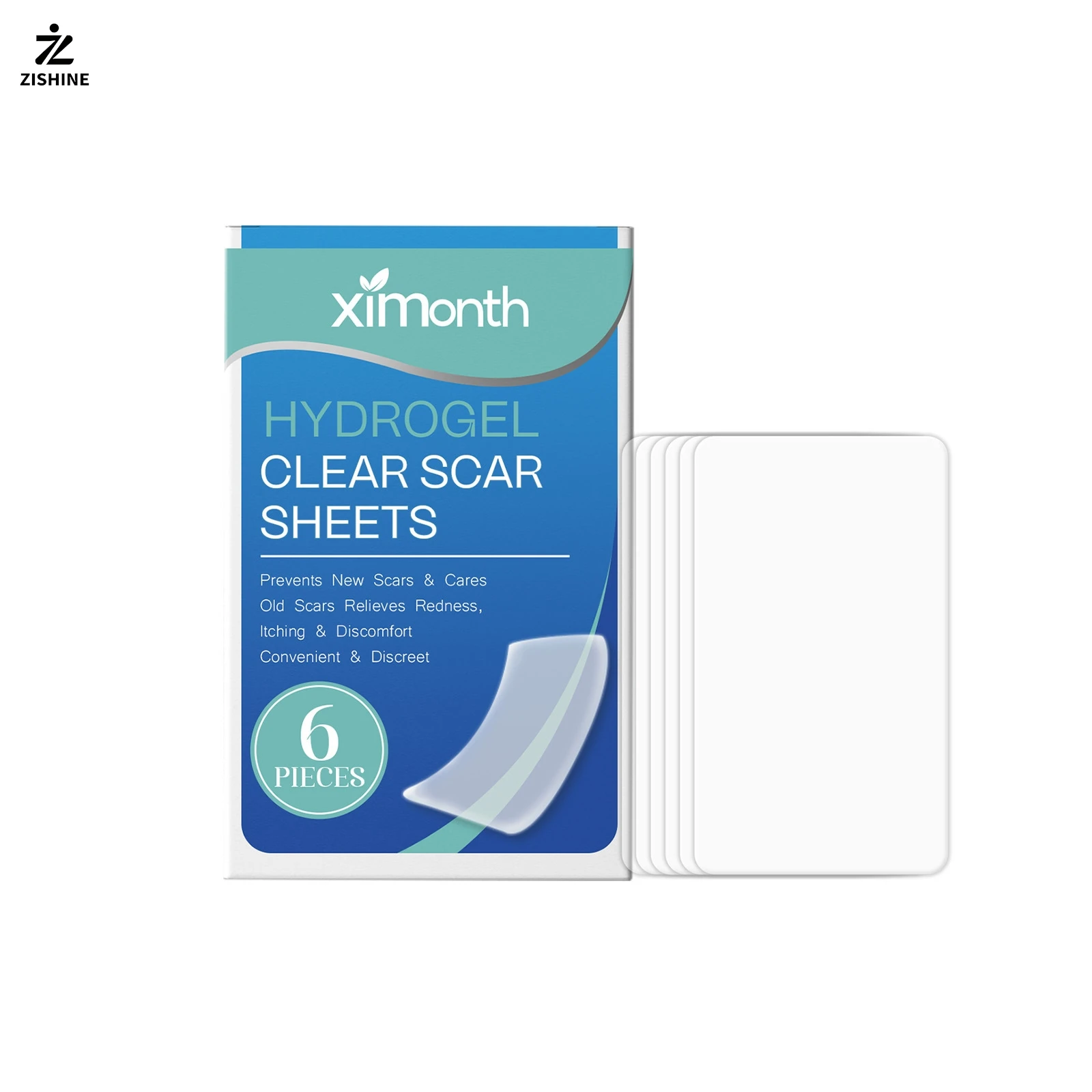 6PC-Hydrocolloid salicylic acid transparent nursing pads gently nourish the body and smooth and care for the skin.