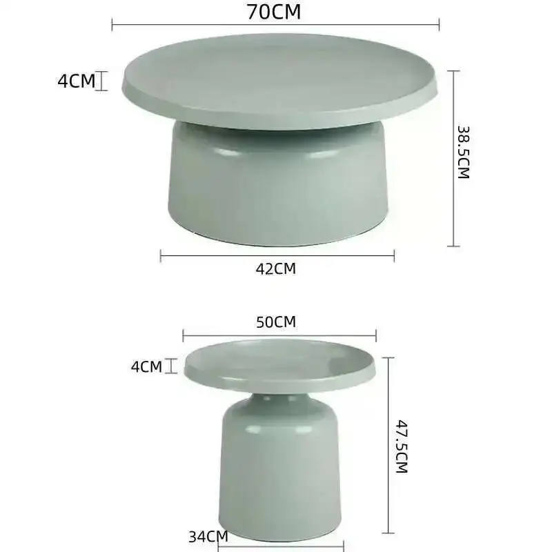 الجداول الحديثة المستديرة الفاخرة تخزين الشمال القهوة طاولة جانبية بسيطة ماكياج وحدات أريكة الجدول مصمم مركز الجداول المساعدة #5