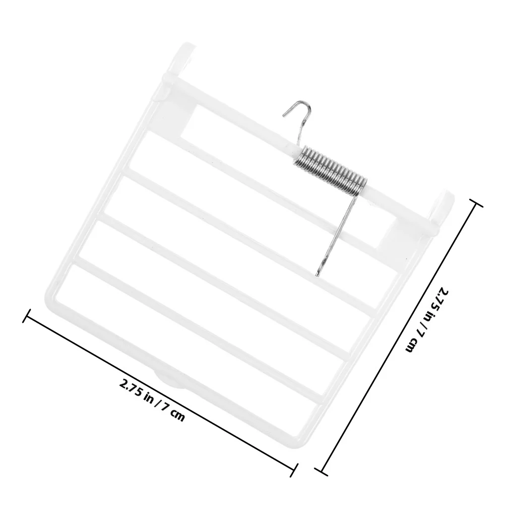 อะไหล่ประตูกรงนก 2 ชิ้น สำหรับกรงนกแก้วและนกพิราบ ระบบล็อคสปริง ติดตั้งง่าย ทนทาน