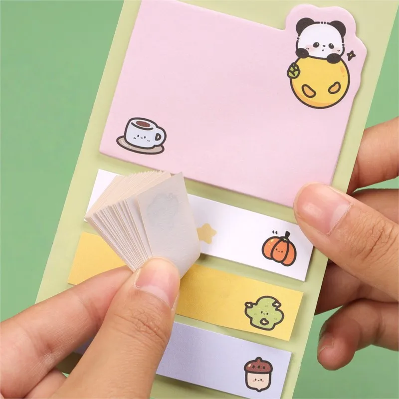 Kawaii الباندا ملاحظات لاصقة لطيف الإبداعية N مرات آخر لوحات مذكرة مكتب القرطاسية المدرسية ملصقات بمادة لاصقة رسالة المفكرة #5