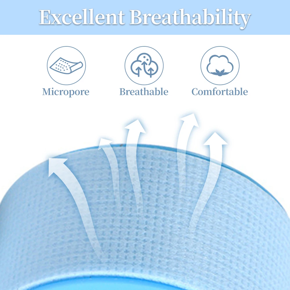 Micropore Tape for Eyelashes Lashes Extension Supplies Makeup Tools Eyelash Tapes Silicone for Under Eyes Breathable Lash Tape