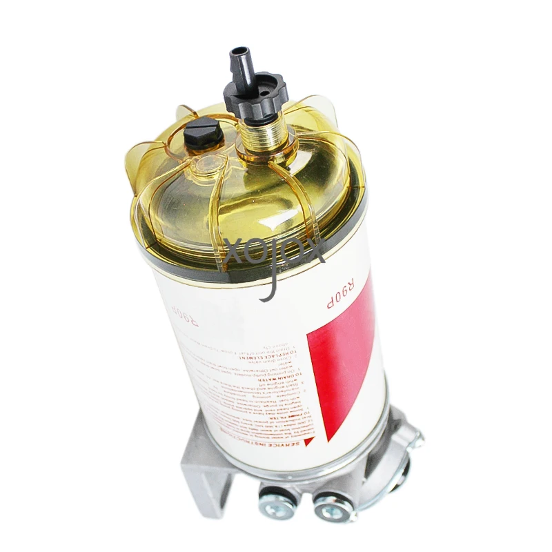 XOJOX excavator accessories For Parker R90P/ T Heating induction Oil-water separation assembly Diesel filter Filter base