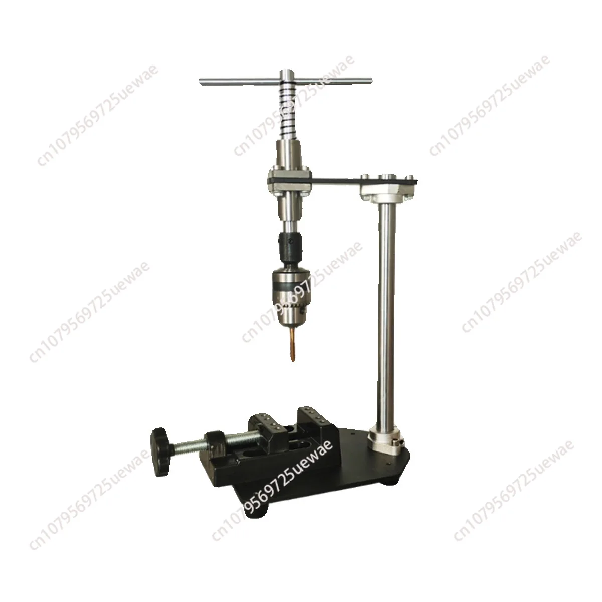 

Manual Tapping Machine Small Vertical Desktop Tapper Adjustable T-Handle Tap Holder Wrench B12 1.5-10MM Chuck