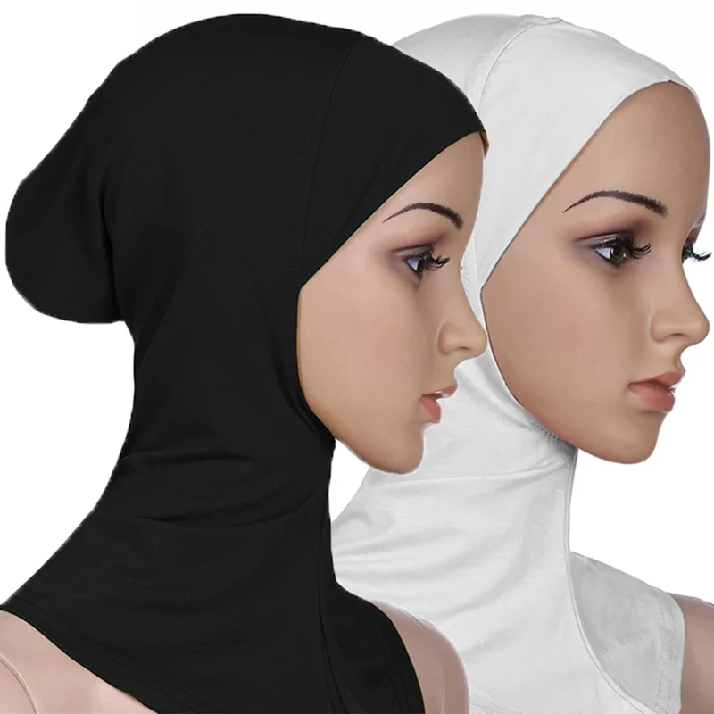 

2024 New Islamic Muslim Underscarf Women Veil Hijab Head Scarves Muslim Women Scarf Turbans Head For Woman Hijabs Caps Hat