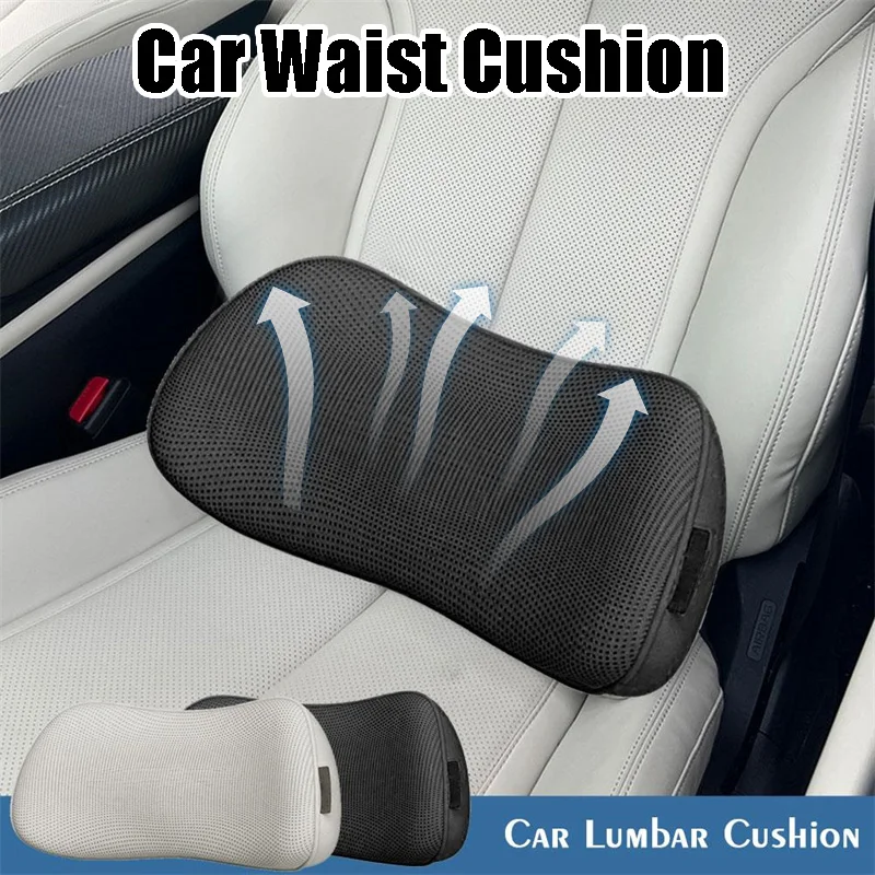 Lower Back Pillow Soft Car Seat Lumbar Support Non-slip Car Back Cushion For Long-Distance Driving Car Chair Wheelchair