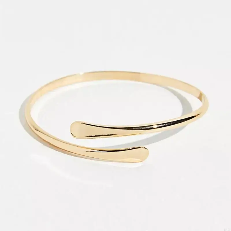 B95F Punk melingkar yang dapat disesuaikan lengan atas manset Armband Armband Bangle Women Jewelry