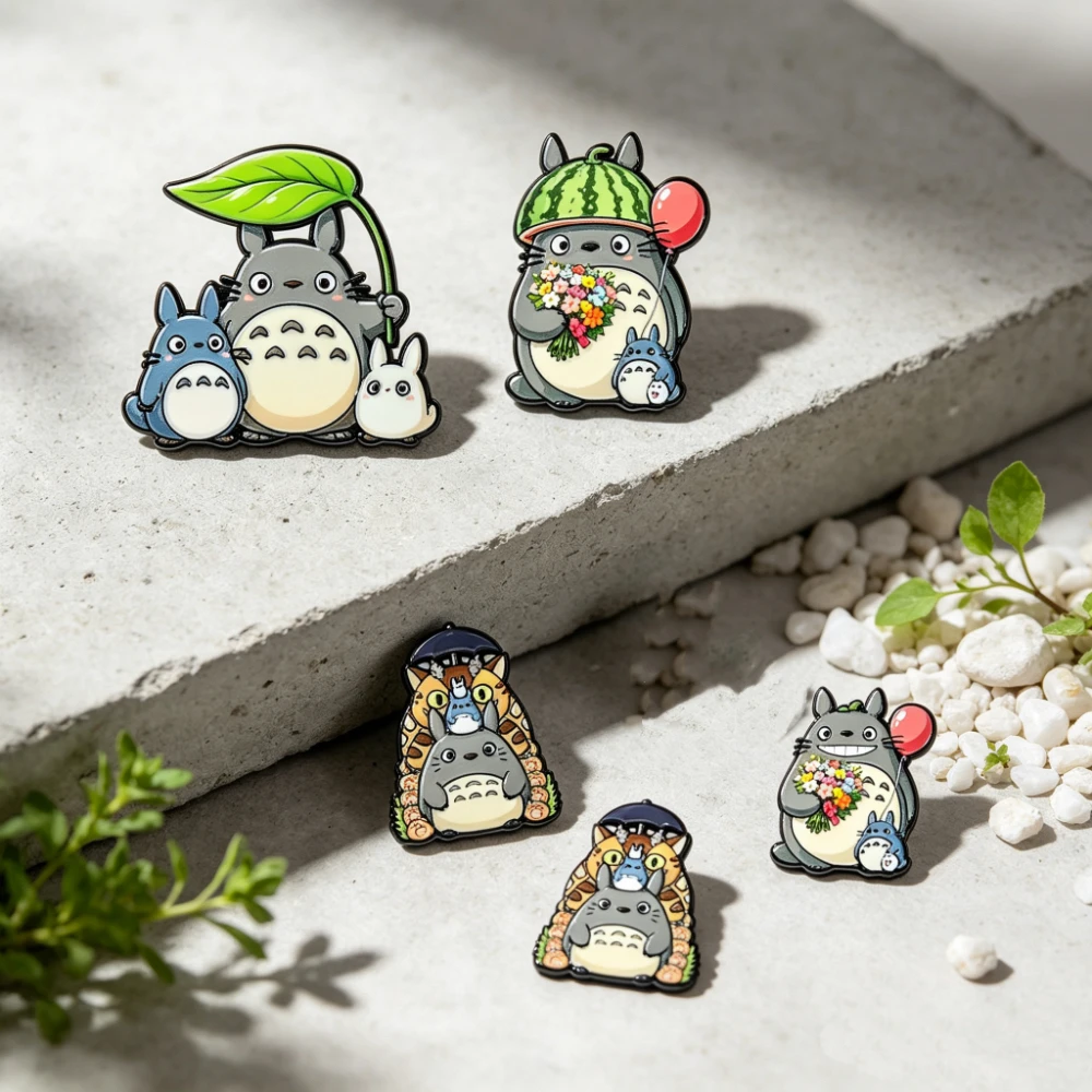 10-teiliges Anime-Katzen-Emaille-Pin-Set, Niedliche Cartoon-Manga-Broschen für Rucksack, Hut, Revers, Cosplay-Schmuck, Geschenk für Fans – Detail 3