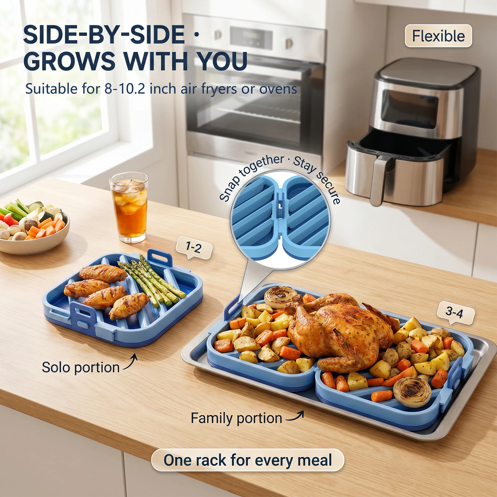 6inch Silicone Roast Rack Air - огляд і ціна Kitchen And Baking Equipment