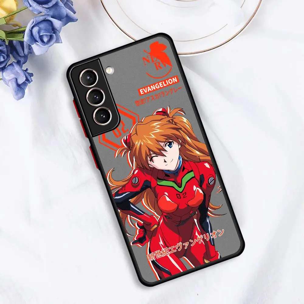 Anime E-Evangelion 01 Phone Case for Samsung Galaxy S23 Ultra S22 S20 FE S21 Plus 5G S10 Plus S22Ultra Matte Shockproof Cover