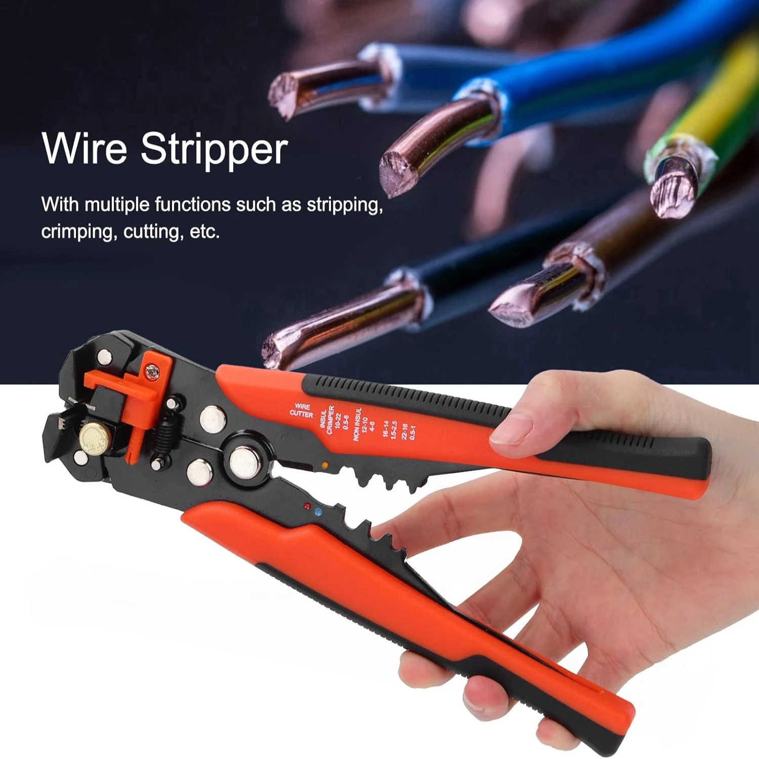 

Convenient, versatile, and ultimate self-adjusting electrical wire cutter and trimmer - Household pliers with integrated superio