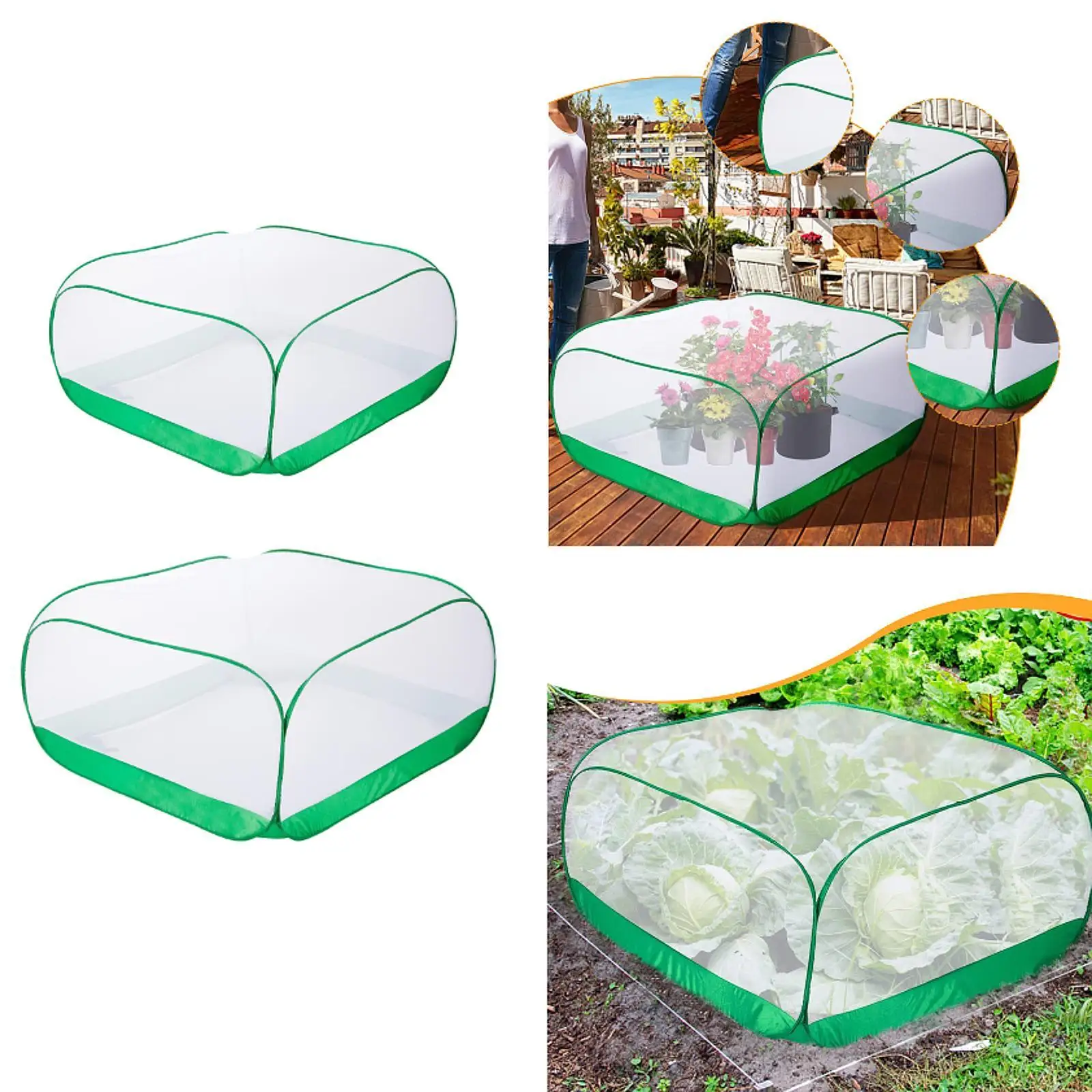 Mesh Plant Cover for Vegetables Seedlings Multipurpose for Raised Flower Bed