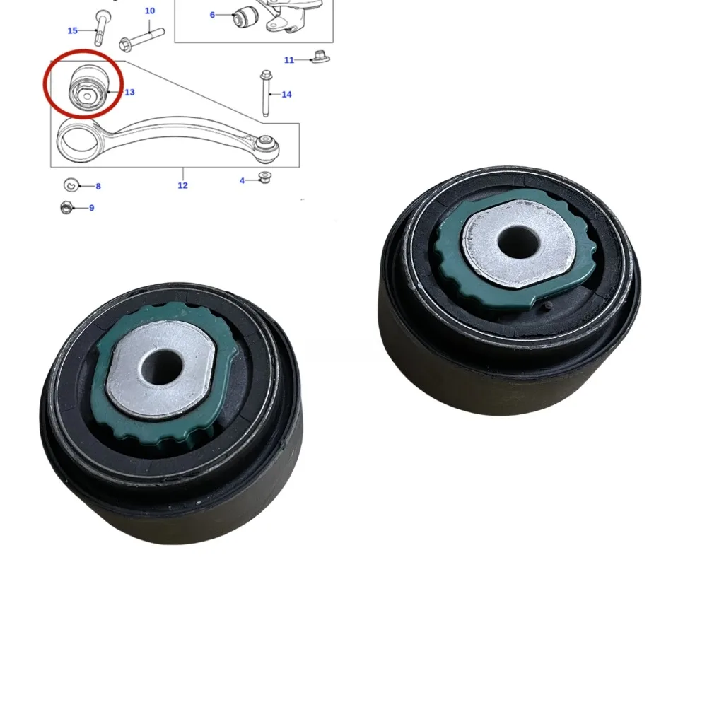 Para Jaguar XJL XFL XE XF, Funda de Goma para Brazo de Suspensión Delantero Inferior